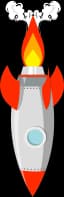 Down indicator rocket